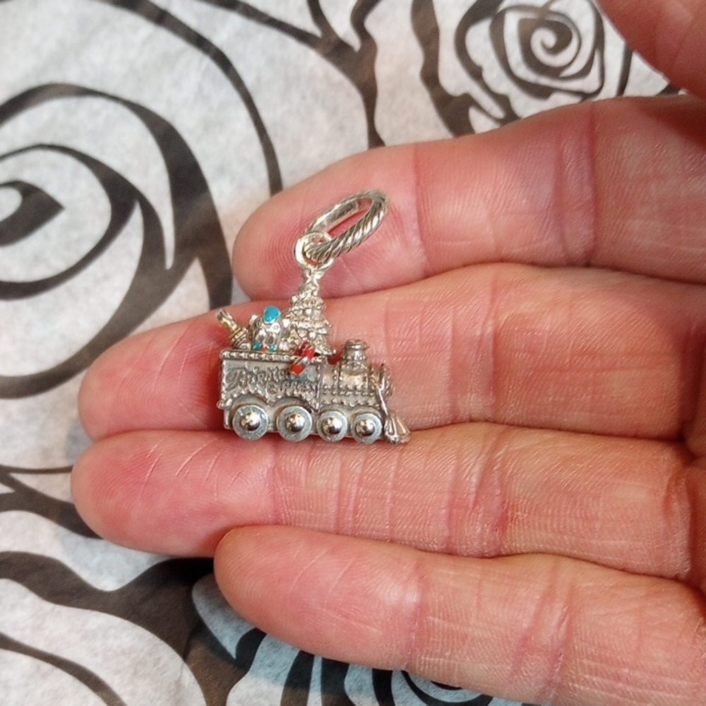 Brighton Silver Train Charm Pendant